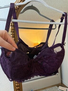 Cacique Women’s Lace Underwire Bra in Deep Purple 42D